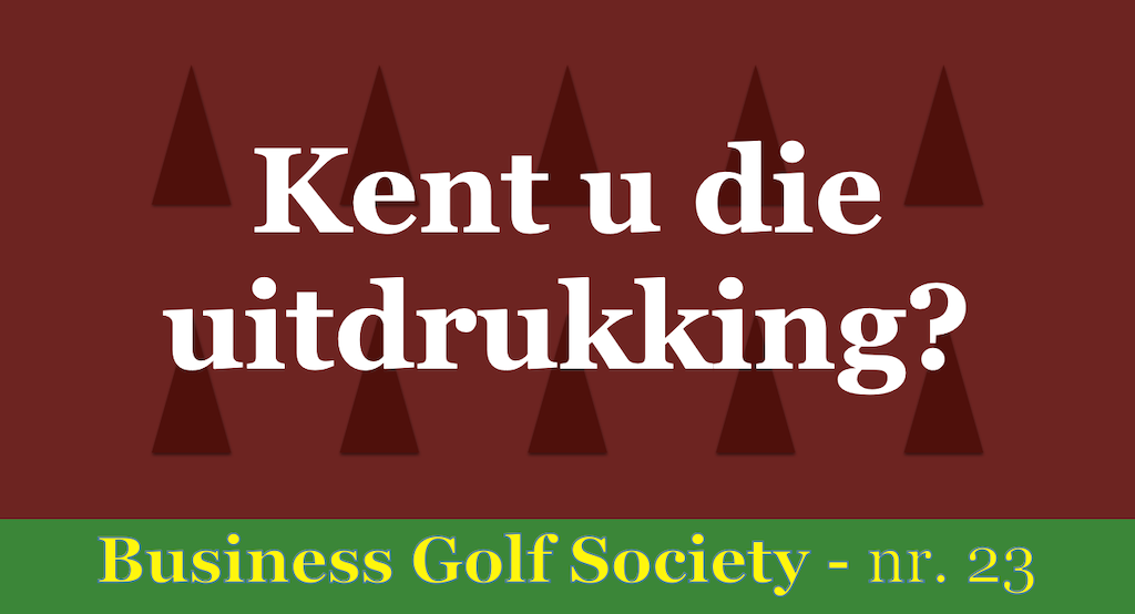 BGS nr. 23 - Je swing kwijt raken. Kent u die uitdrukking