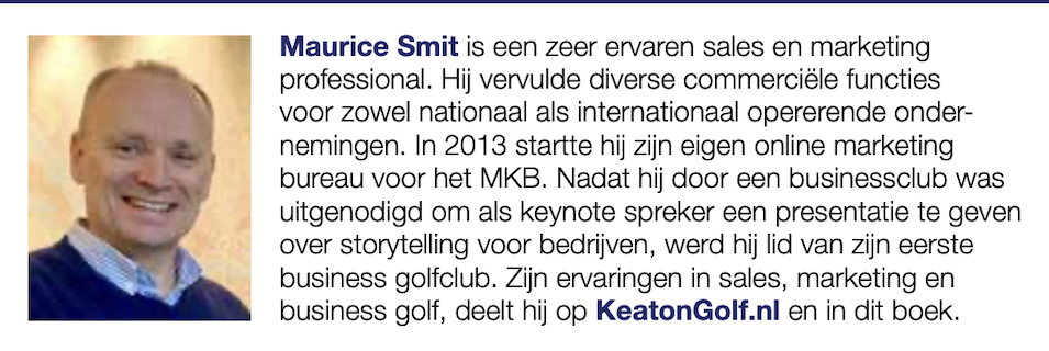 Business Golf boek Maurice Smit